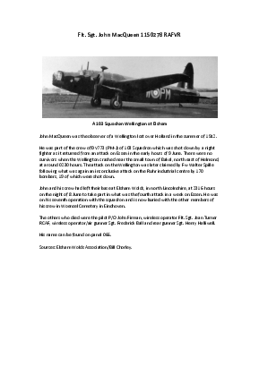 A preview of a PDF biography for MacQueen, John